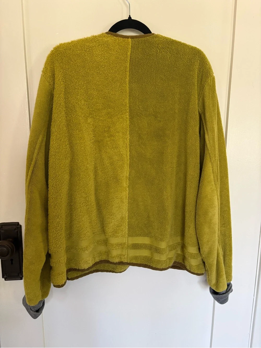 Suay Sew Shop Terry Cloth Chore Coat/Jacket/Cardigan XL